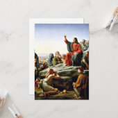 Sermon auf dem Berg Karte (Vorderseite/Rückseite Beispiel)