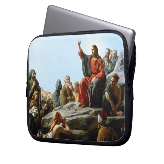 Sermon auf dem Berg Laptopschutzhülle (Vorderseite Links)