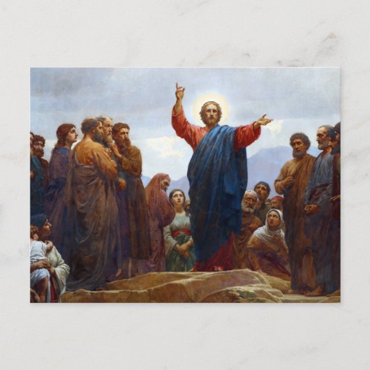 Sermon auf dem Berg Postkarte (Vorderseite)