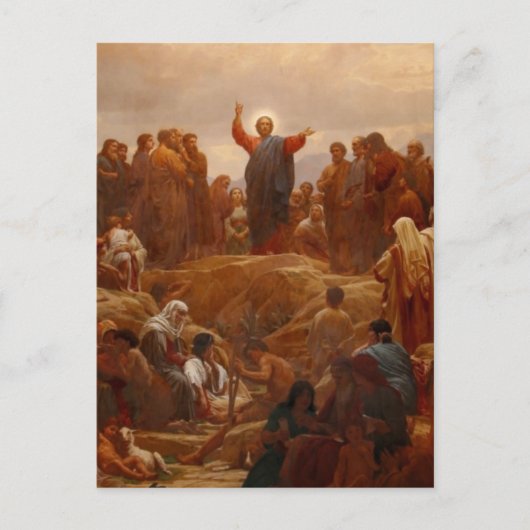Sermon auf dem Berg Postkarte (Vorderseite)