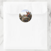 Sermon auf dem Berg Runder Aufkleber (Tasche)