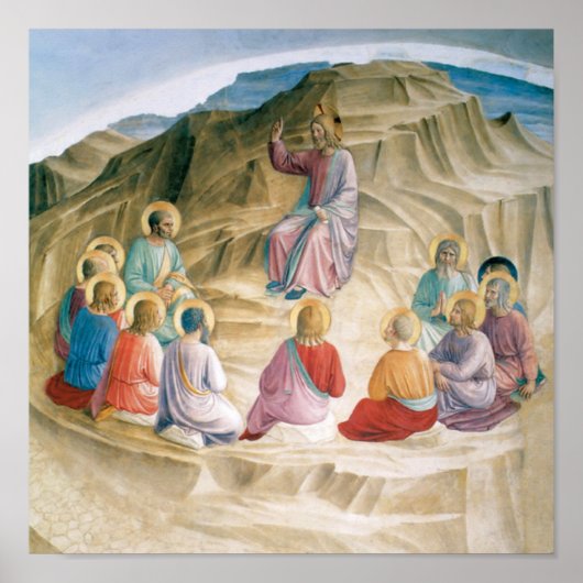 Sermon auf dem Berg Vintage religiöse Poster (Vorne)