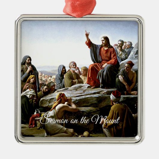 Sermon auf dem Berg von Carl Bloch Ornament Aus Metall (Vorne)