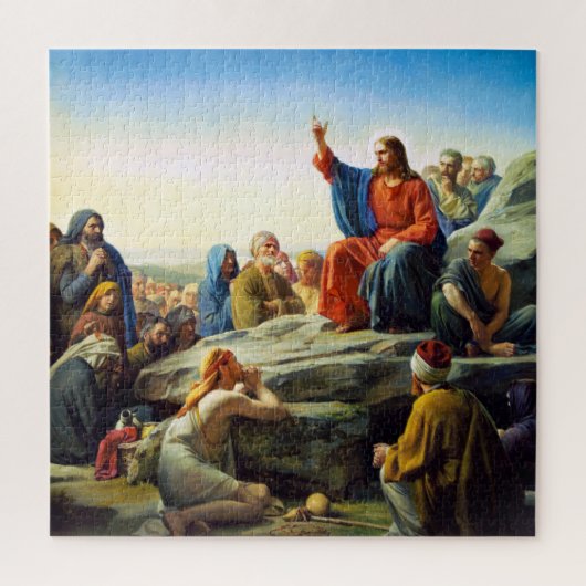 Sermon auf dem Berg von Carl Bloch Puzzle (Vertikal)
