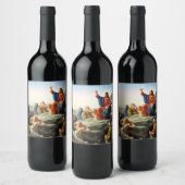 Sermon auf dem Berg von Carl Bloch Weinetikett (Flaschen)