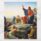 Sermon auf dem Berg von Carl Bloch Weinetikett (Einzelnes Label)