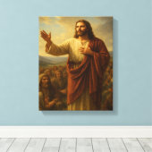 Sermon auf dem Mount™ LDS Leinwand Art (Insitu (Holzboden))