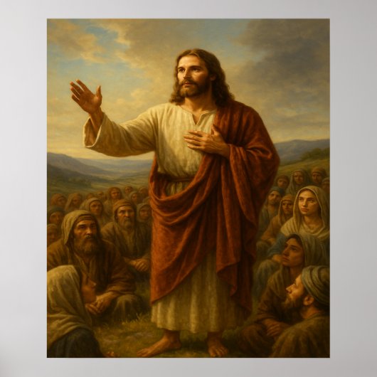 Sermon auf dem Mount™ LDS Wall Art Poster (Vorne)