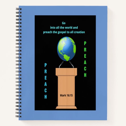 Sermon-Notebook zum Schreiben in Sermonen & Notize Notizblock (Vorderseite)