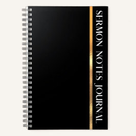 Sermon Notes Journal Notizblock