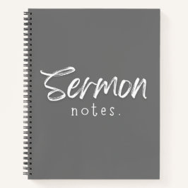 Sermon Notes SpiralNotebook Notizblock