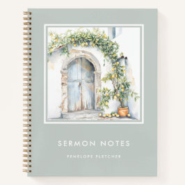 Sermon Notes Watercolor Lemon Tree Notizblock