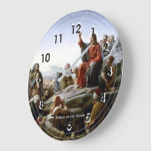 Sermon on the Mount, fine art Christian painting Große Wanduhr (Winkel)