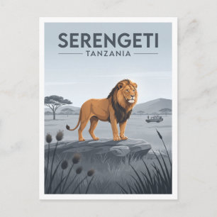 Seronera-Tal Tansania Andenken Postkarte
