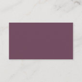 Seröse Pfirsich-Rosa-Minimalist Platzkarte (Rückseite)