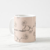 Serotonin-Hersteller Kaffeetasse (Vorderseite Links)