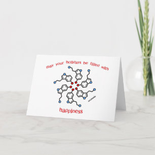 Serotonin-Kranz-Feiertagskarte Feiertagskarte
