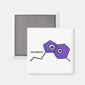 Serotonin Magnet (Vorderseite/Rückseite)
