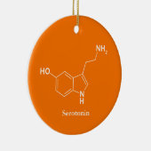 Serotonin Molecule Chemie Cool Keramikornament (Rechts)