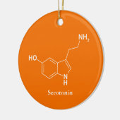 Serotonin Molecule Chemie Cool Keramikornament (Links)