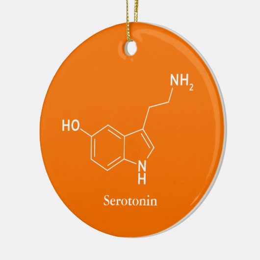 Serotonin Molecule Chemie Cool Keramikornament (Links)
