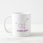 Serotonin Molecule Choose Happy Kaffeetasse (Links)