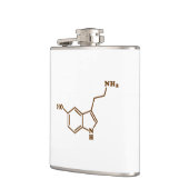 Serotonin-molekulare chemische Formel Flachmann (Links)