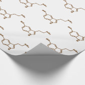 Serotonin Molekulare Chemische Formel Geschenkpapier (Ecke)