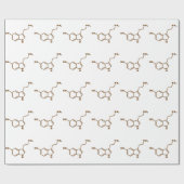 Serotonin Molekulare Chemische Formel Geschenkpapier (Flach)