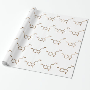 Serotonin Molekulare Chemische Formel Geschenkpapier
