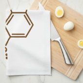 Serotonin Molekulare Chemische Formel Geschirrtuch (Viertel Falte)