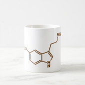 Serotonin Molekulare Chemische Formel Kaffeetasse (Mittel)