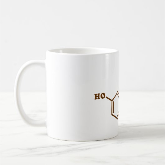 Serotonin Molekulare Chemische Formel Kaffeetasse (Links)