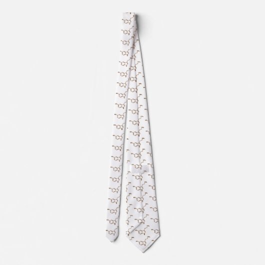 Serotonin Molekulare Chemische Formel Krawatte (Rückseite)