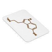 Serotonin Molekulare Chemische Formel Magnet (Rechte Seite)