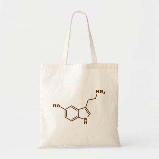 Serotonin Molekulare Chemische Formel Tragetasche (Vorne)
