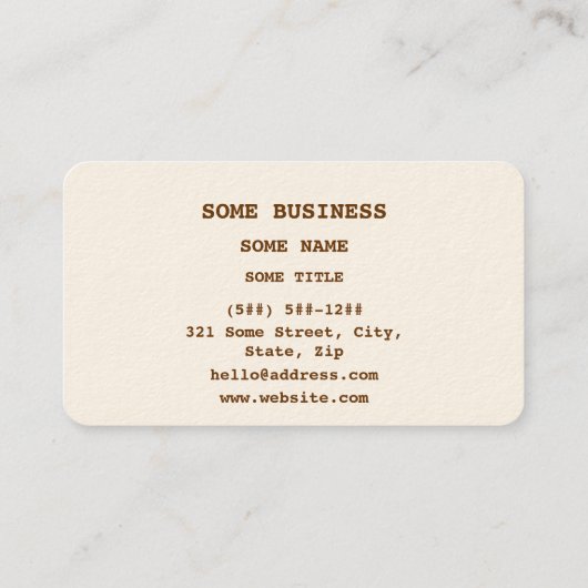 Serotonin-molekulare chemische Formel Visitenkarte (Rückseite)