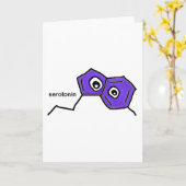 Serotonin Neurotransmitter Karte (Gelbe Blume)