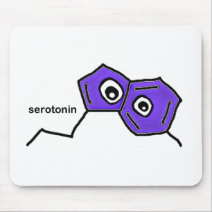 Serotonin Neurotransmitter Mousepad
