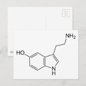 Serotonin Postkarte (Vorne/Hinten)