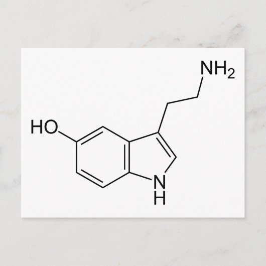 Serotonin Postkarte (Vorderseite)