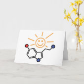 Serotonin Sunshine - Glück ist Chemie Karte (Gelbe Blume)