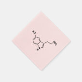 Serotonin-Symbol für chemische Formel Serviette (Ecke)