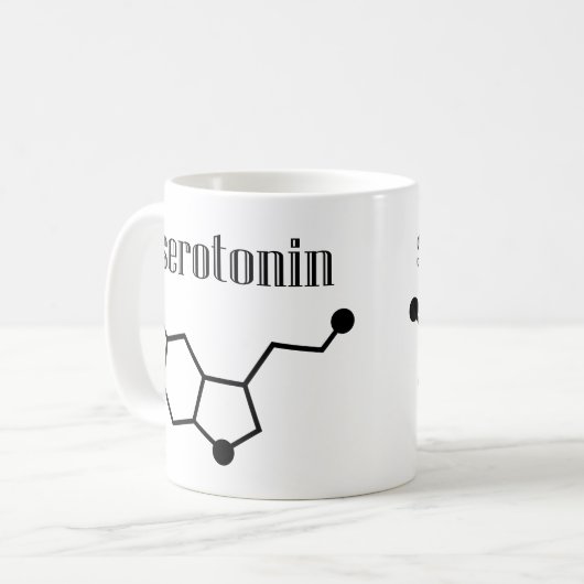 Serotonin-Tasse Kaffeetasse (Vorderseite Links)