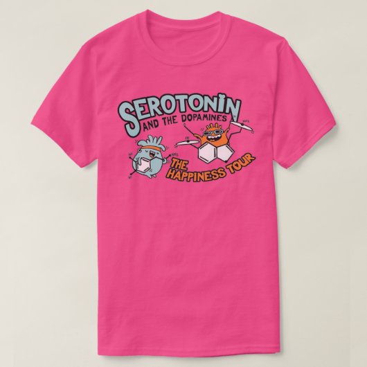 Serotonin und Dopamine T-Shirt (Design vorne)