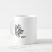 Serotoninempfängerprotein-Biochemie-Tasse Kaffeetasse (Vorderseite Links)