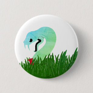 Serpent and appel Button/ Button