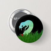 Serpent and apple BLACK Button/ Button (Vorne & Hinten)