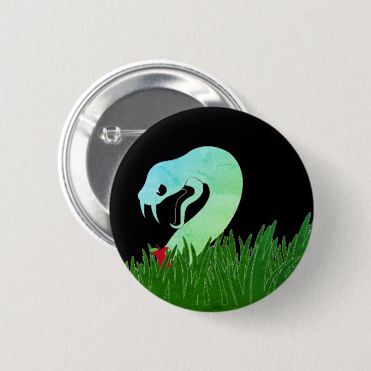 Serpent and apple BLACK Button/ Button (Vorne & Hinten)