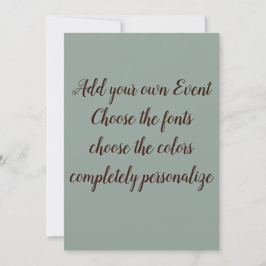 Serpent Art Nouveau Einladung (Rückseite)